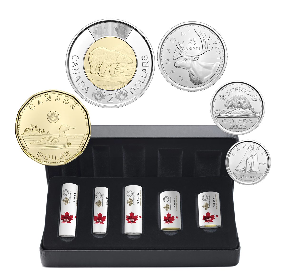 Collection de rouleaux spéciaux 2022 Premières pièces frappées La