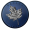 5 oz. Pure Silver Coin with Blue Rhodium Plating – Maple Leaves in Motion