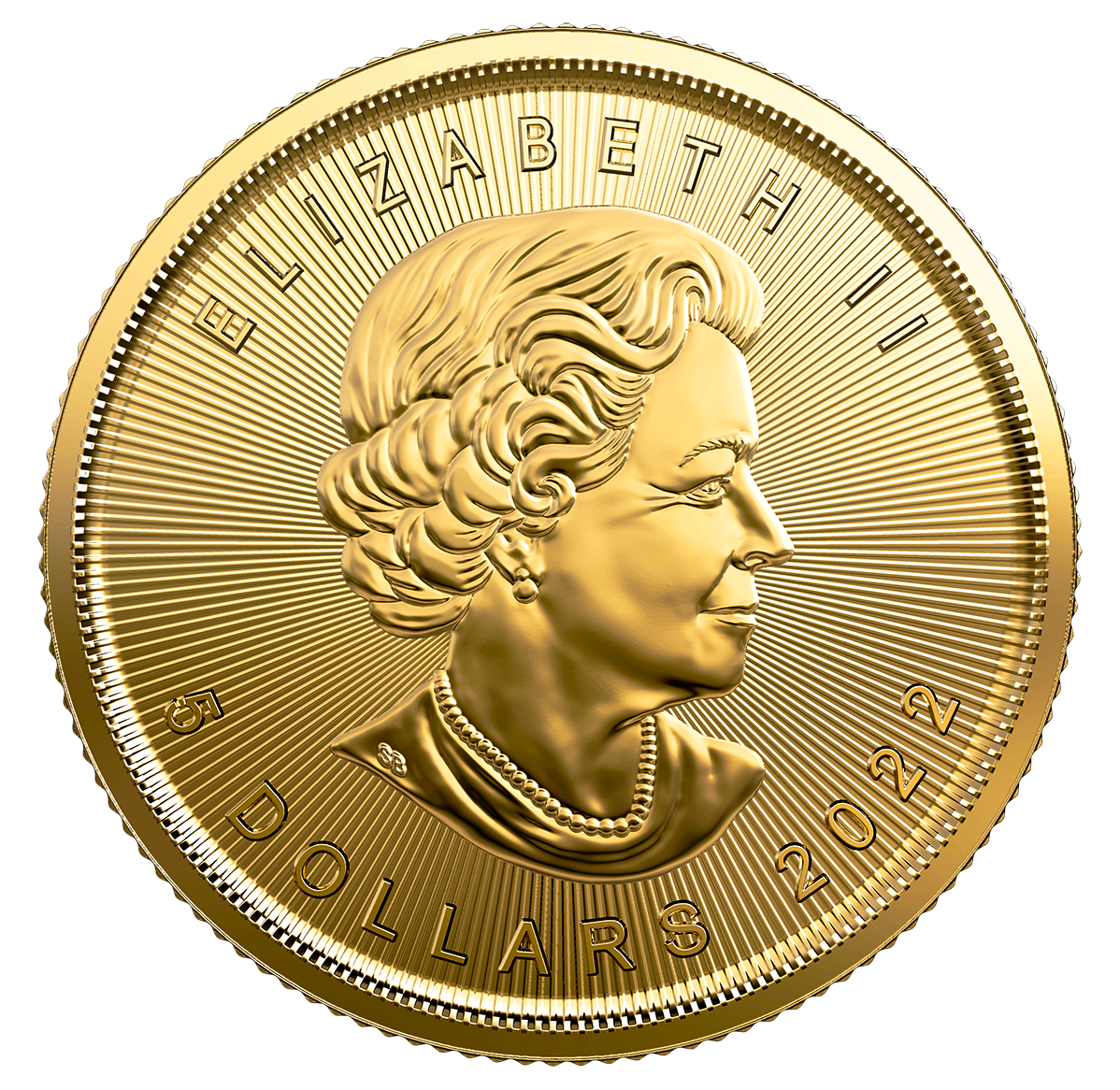 1/10 oz. 99.99% Pure Gold Coin - Treasured Gold Maple Leaf