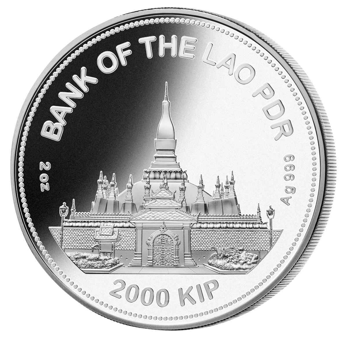Year of the Tiger - 2 oz. Pure Silver Coin with Jade Insert and
