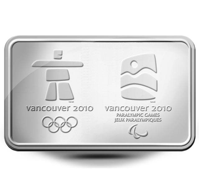 Vancouver 2010 – 1 oz Sterling Silver Wafer | The Royal Canadian Mint