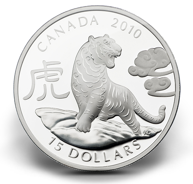 Fine Silver Coin - Year of the Tiger (2010) | The Royal Canadian Mint