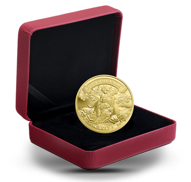 WBMA 勝者の証　金、銀、銅 5-Ounce Gold Coin - 75th Anniversary of the First Bank Notes