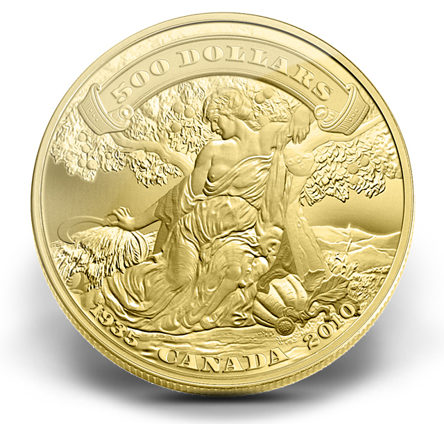 5-Ounce Gold Coin - 75th Anniversary of the First Bank Notes