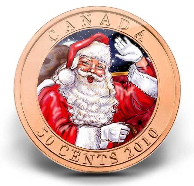Holiday Coin - Santa and the Red-nosed Reindeer (2010) | The Royal