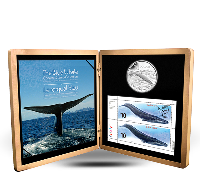 Sterling Silver Coin & Stamps Set - Blue Whale (2010) | The Royal