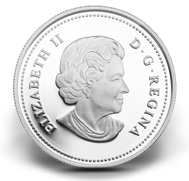 2011年　メイプルリーフ　クリスタルレインドロップ Fine Silver Coin - Maple Leaf Crystal Raindrop (2011) | The Royal