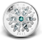 Fine Silver Coin - Emerald Crystal Snowflake (2011)