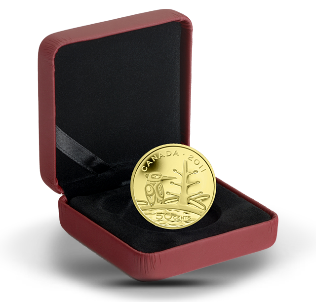 1/25 Ounce Pure Gold Coin - Boreal Forest (2011) | The Royal