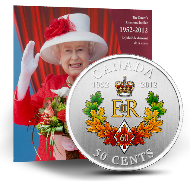 The Queen's Diamond Jubilee Emblem for Canada - Silver Plated