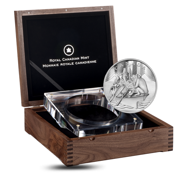 貴重 メンテ済 Legend by AriaProII StingRayコピー Fine Silver Coin - The Spirit of Haida Gwaii - Mintage: 100 (2012
