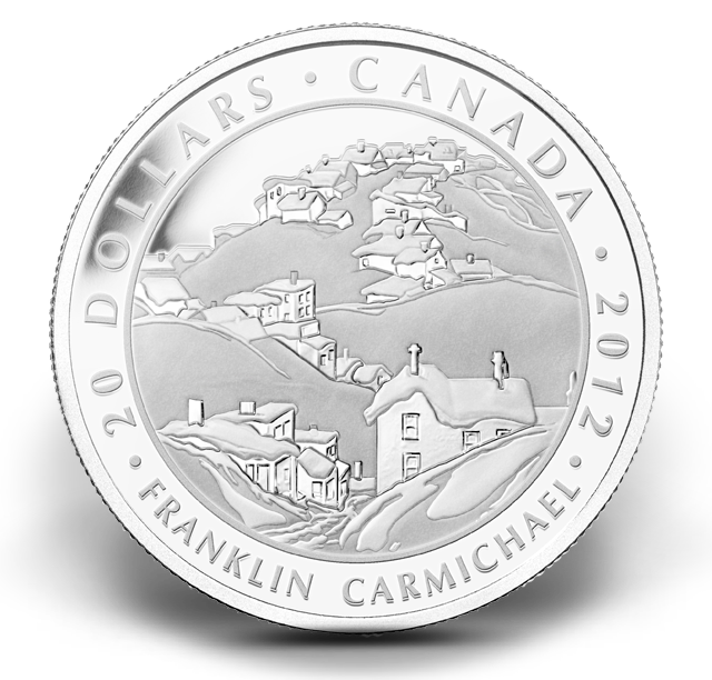 Fine Silver Coin - Carmichael, Houses, Cobalt - Mintage: 7000
