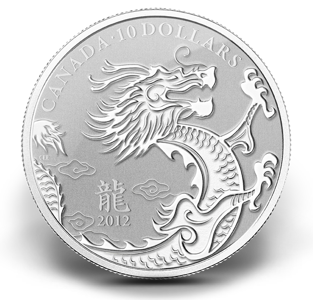 Year of the Dragon - 1/2 oz Fine Silver Coin (2012) | The Royal