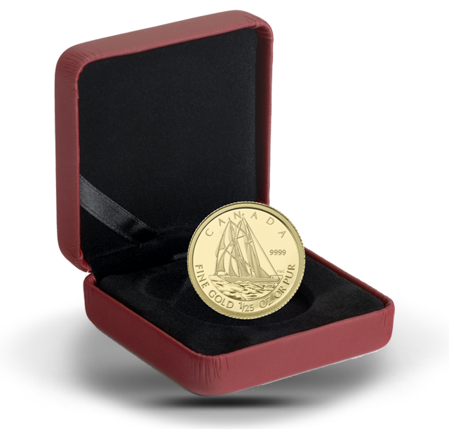 ◆未開封◆Moon Night Gold（ムーンナイト ゴールド） Bluenose - 1/25 oz Pure Gold Coin (2012) | The Royal Canadian Mint