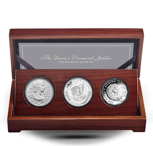 The Queen's Diamond Jubilee - 2012 Royal Silver 3-Coin Set | The