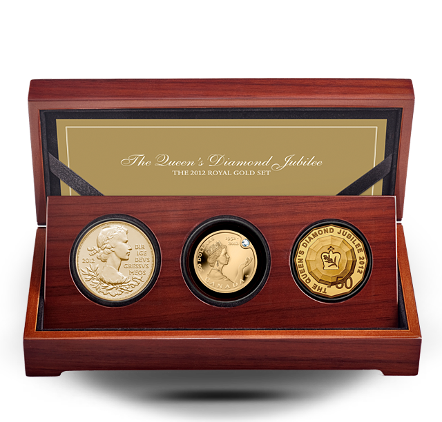 The Queen's Diamond Jubilee - 2012 Royal Gold 3-Coin Set | The Royal ...