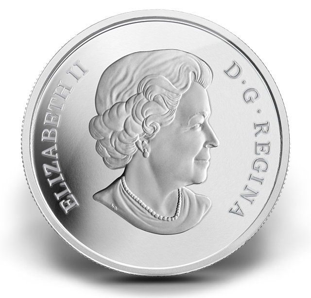 Fine Silver Coin - Aster with Venetian Glass Bumble Bee - Mintage