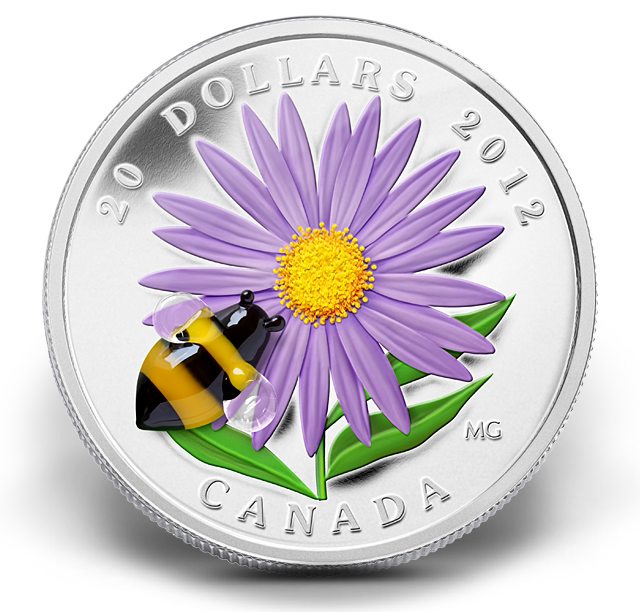 み*き様 銀杯　他silver まとめ売り　128g Fine Silver Coin - Aster with Venetian Glass Bumble Bee - Mintage
