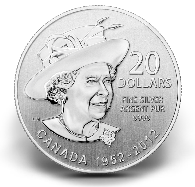 $20 for $20 Fine Silver Coin - The Queen's Diamond Jubilee (2012