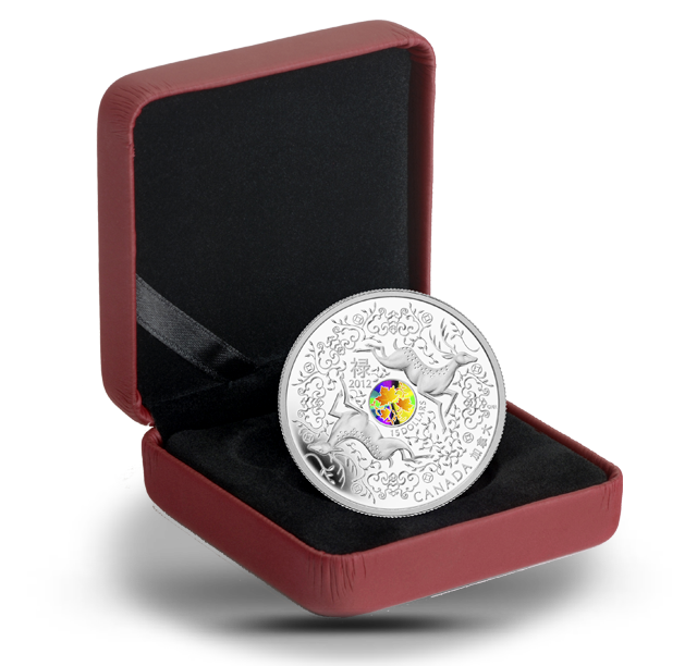 マニフォールド パッチーノ 278 silver hologram Fine Silver Hologram Coin - Maple of Good Fortune - Mintage: 8888