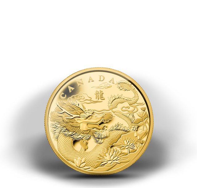 Fine Gold Fractional Set - Year of the Dragon - Mintage: 500 (2012