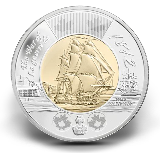 $2 Circulation 5-Pack - War of 1812: HMS Shannon (2012) | The