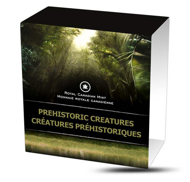 Prehistoric Creature - 25-Cent Coloured Glow-in-the-dark Coin