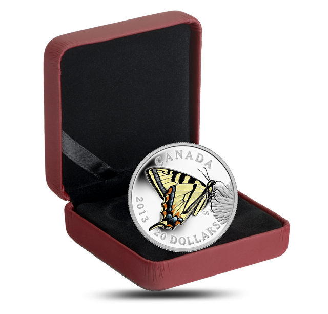 Fine Silver Coin - Butterflies of Canada: Canadian Tiger