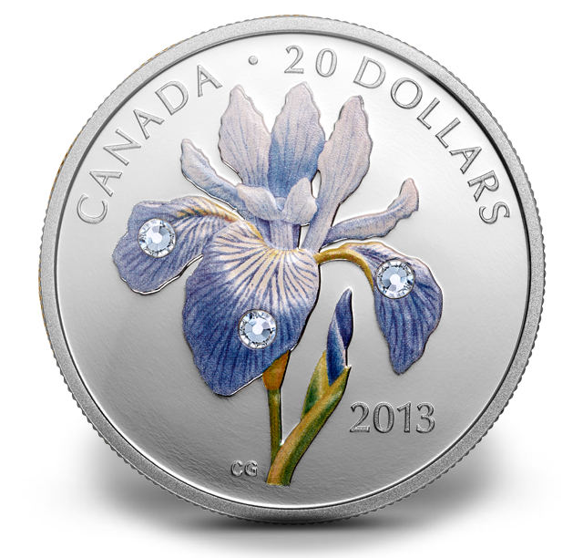 Fine Silver Coin - Blue Flag Iris (2013) | The Royal Canadian Mint