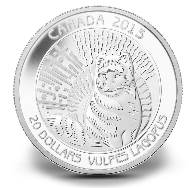 Fine Silver Coin - Arctic Fox - Mintage: 8500 (2013) | The Royal