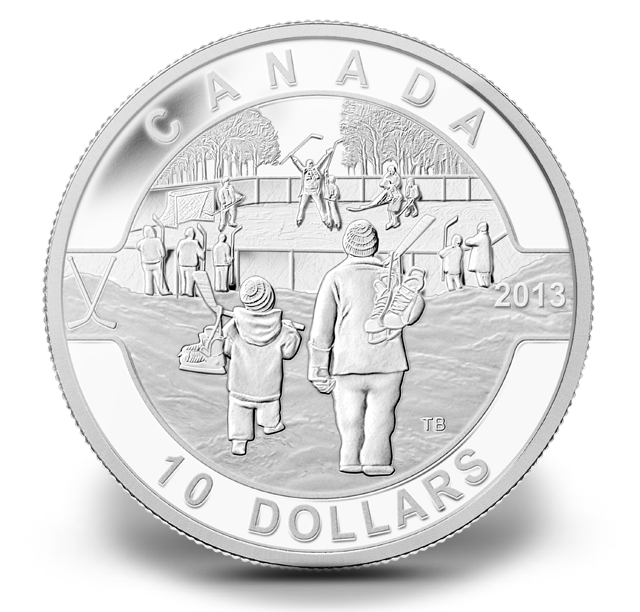 1/2 oz Fine Silver Coin - Hockey - Mintage: 40000 (2013) | The