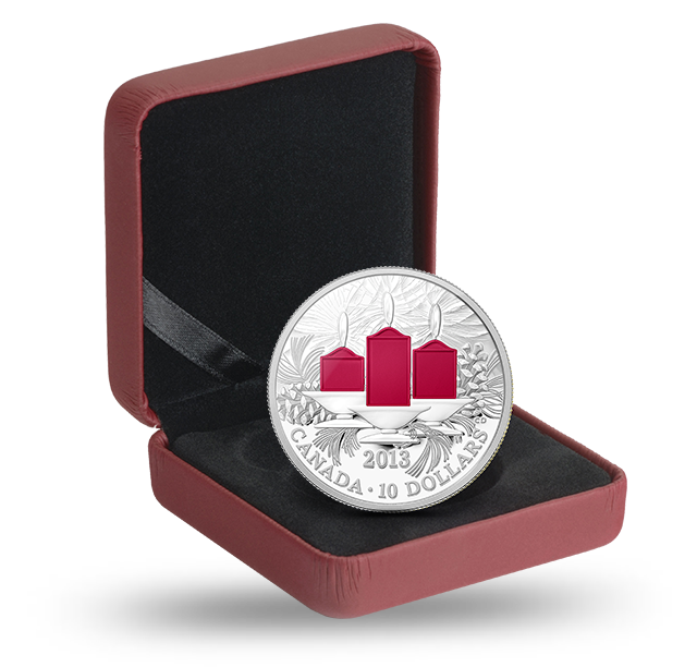 1/2 oz. Fine Silver Coin - Holiday Candles - Mintage: 10,000 (2013