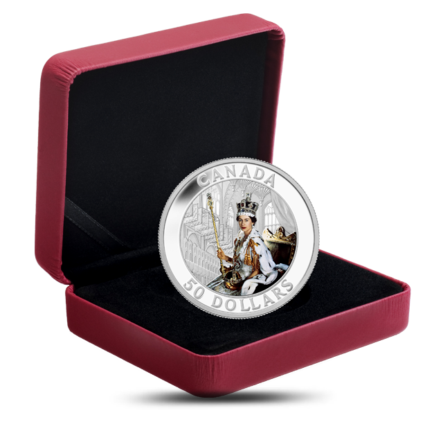 5 oz Fine Silver Coin - Queen's Coronation - Mintage: 1500 (2013