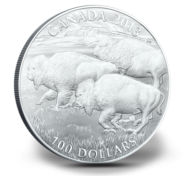 Silver Bison $100 for $100 Fine Silver Coin - Bison (2013) | The Royal Canadian Mint