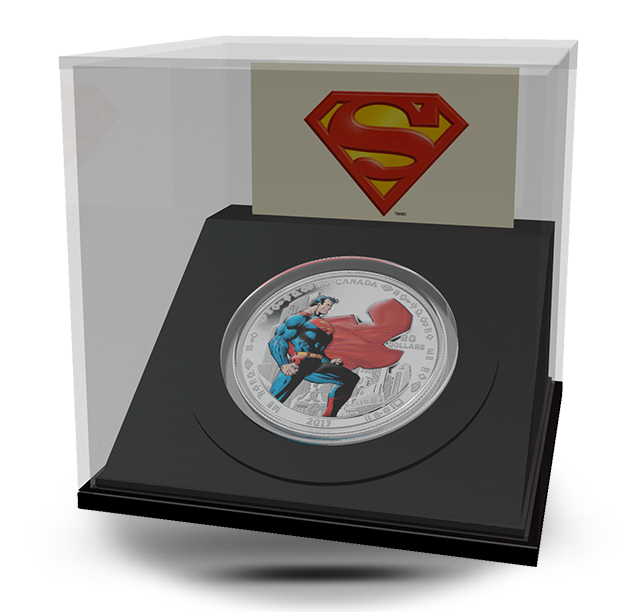 1 oz $20 Fine Silver Coin - Man of Steel™ - Mintage: 10,000 (2013