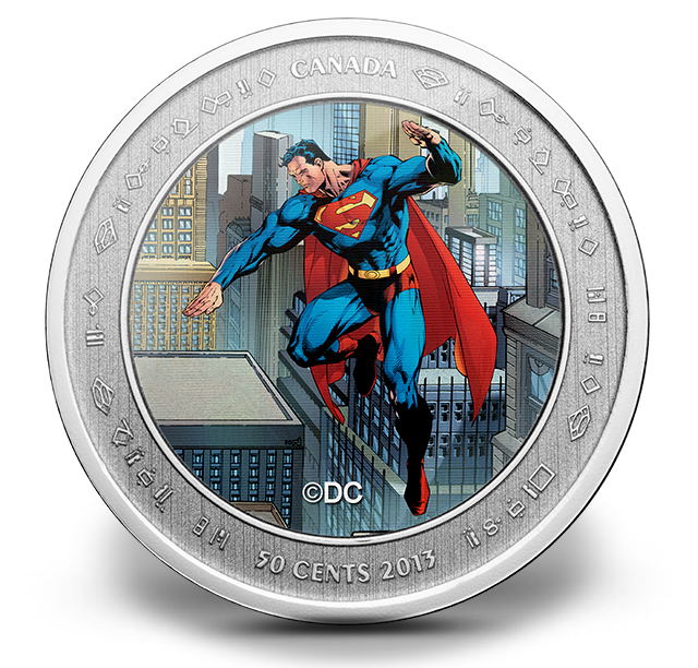 Lenticular Coin and Stamp Set - Superman™: Then and Now (2013
