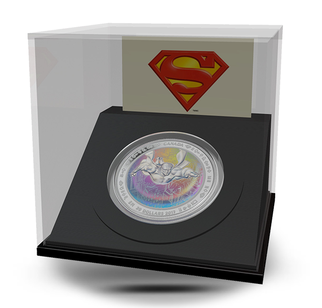1 oz $20 Fine Silver Hologram Coin - Superman™ & Metropolis