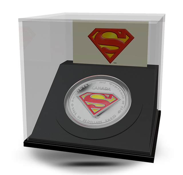 1 oz $20 Fine Silver Coin - Superman™'s S-shield - Mintage: 10,000