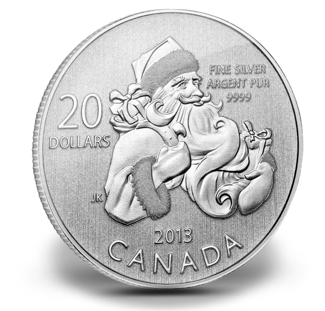 Silver 925 大賢者 聖書 アンティーク 骨董 純銀 ROEN joy $20 for $20 Fine Silver Coin - Santa (2013) | The Royal Canadian Mint