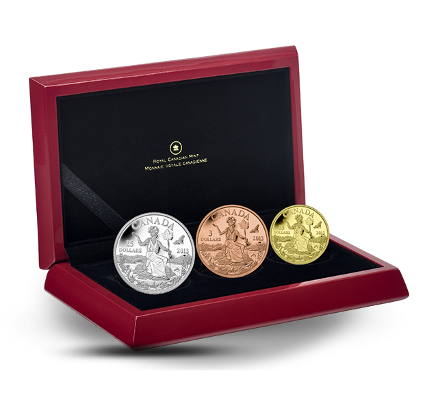 3-coin Allegory Set (2013) | The Royal Canadian Mint