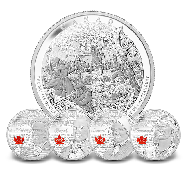 値段交渉可　silver501セット Fine Silver 5-coin Set - War of 1812 Heroes and Kilogram Coin