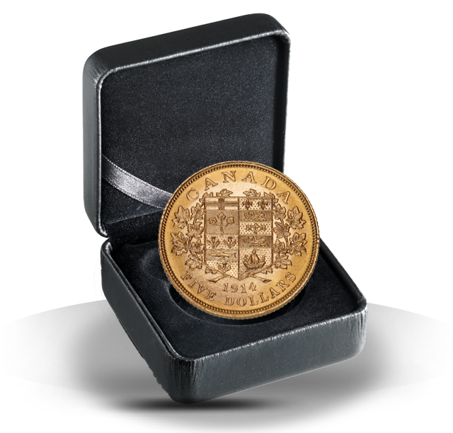 初期トンボ玉等沢山　超貴重　Q59-2 1914 $5 Hand-Selected Gold Coin - Canada's First Gold Coins | The