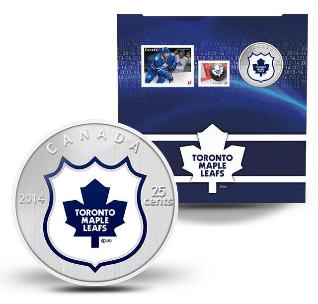 Reference image of NHL ® Coin and Stamp Gift Set -Toronto Maple Leafs® (2014)