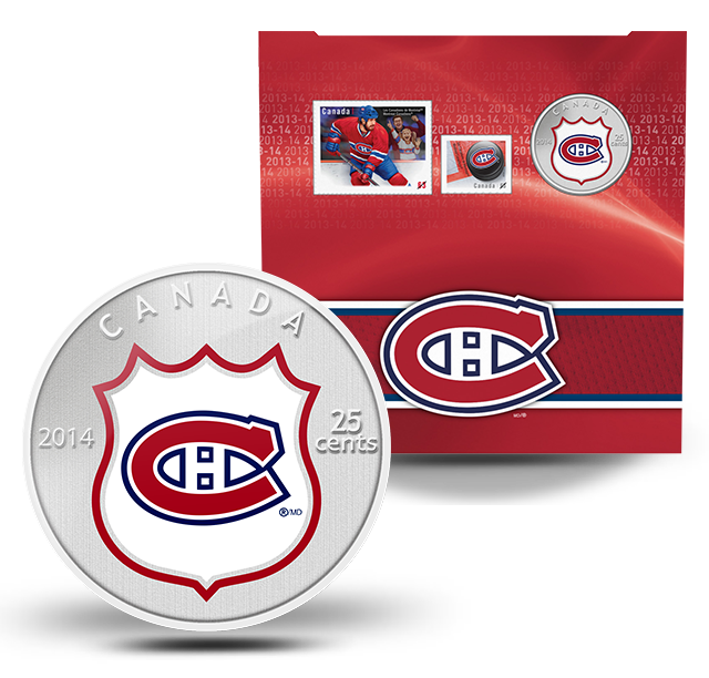 Reference image of NHL ® Coin and Stamp Gift Set -Montreal Canadiens® (2014)