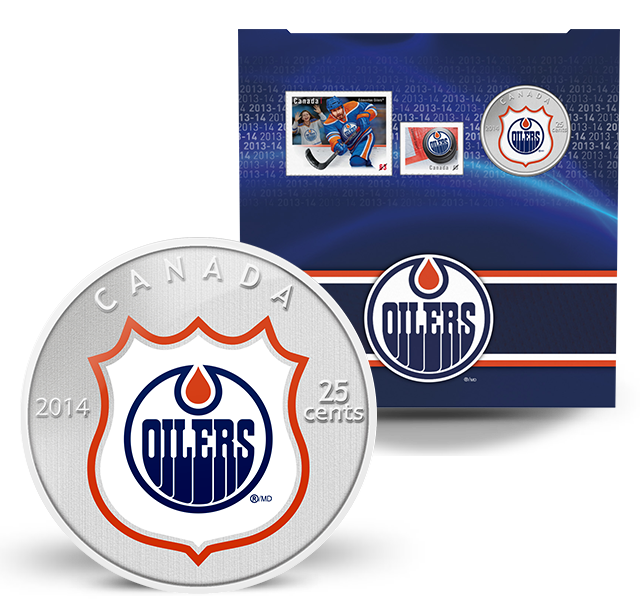 Reference image of NHL ® Coin and Stamp Gift Set -Edmonton Oilers® (2014)