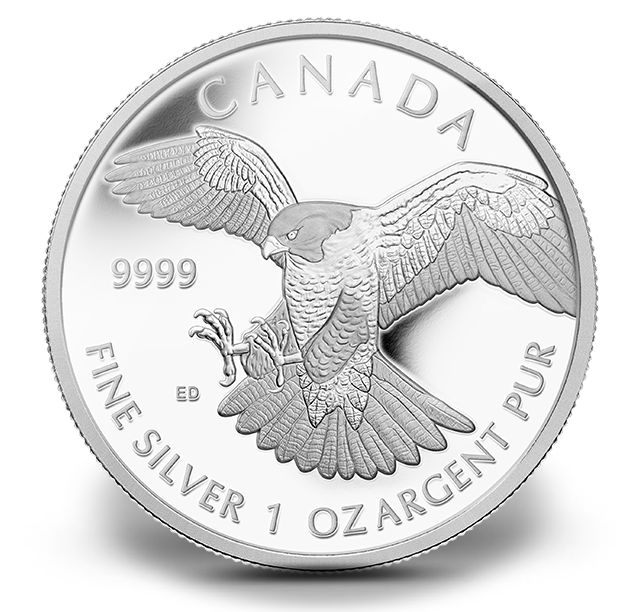 1 oz. Fine Silver Coin - Peregrine Falcon (2014) | The Royal