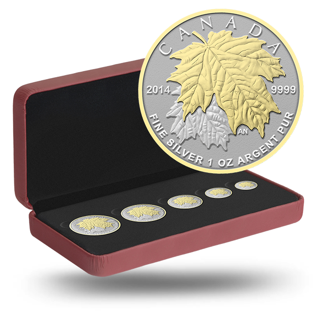 カナダ 2003年 カラー 1オンス 9999 シルバー メープルリーフ  カナダ 2003年 カラー 1オンス 9999 シルバー メープルリーフ コイン