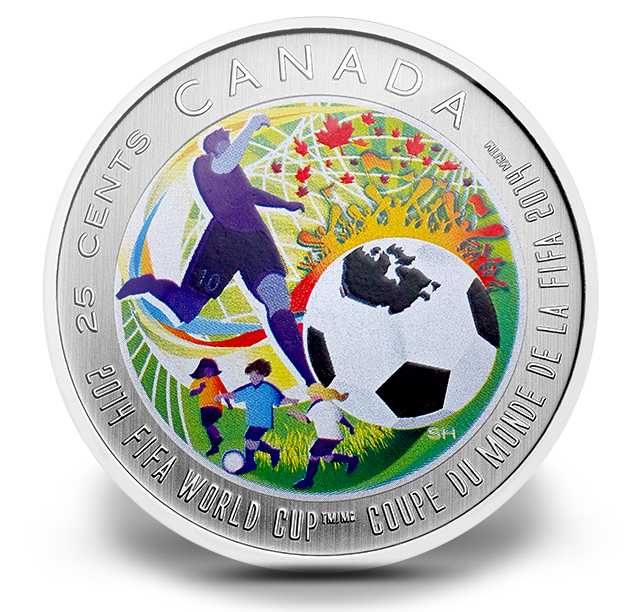 Coloured Coin - 2014 FIFA World CupTM/MC | The Royal Canadian Mint