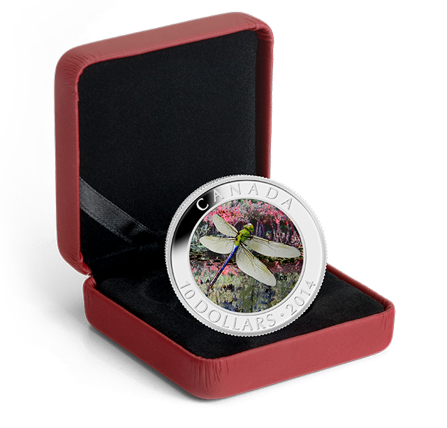1/2 oz. Fine Silver Hologram Coin - Green Darner Dragonfly