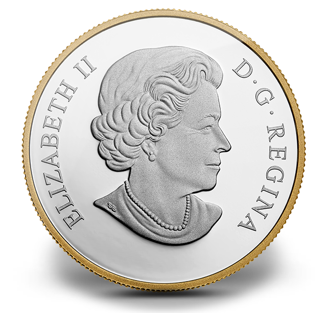 Reference image of 1 oz. Fine Silver Coin - 100th Anniversary of the Royal Ontario Museum - Mintage: 8,500 (2014)